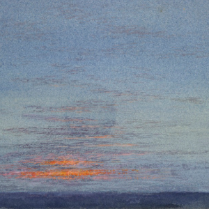 Study of dawn - the first scarlet on the clouds (1868) John Ruskin courtesy Ashmolean Museum