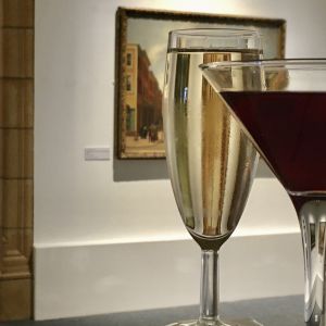 Cocktails in the gallery