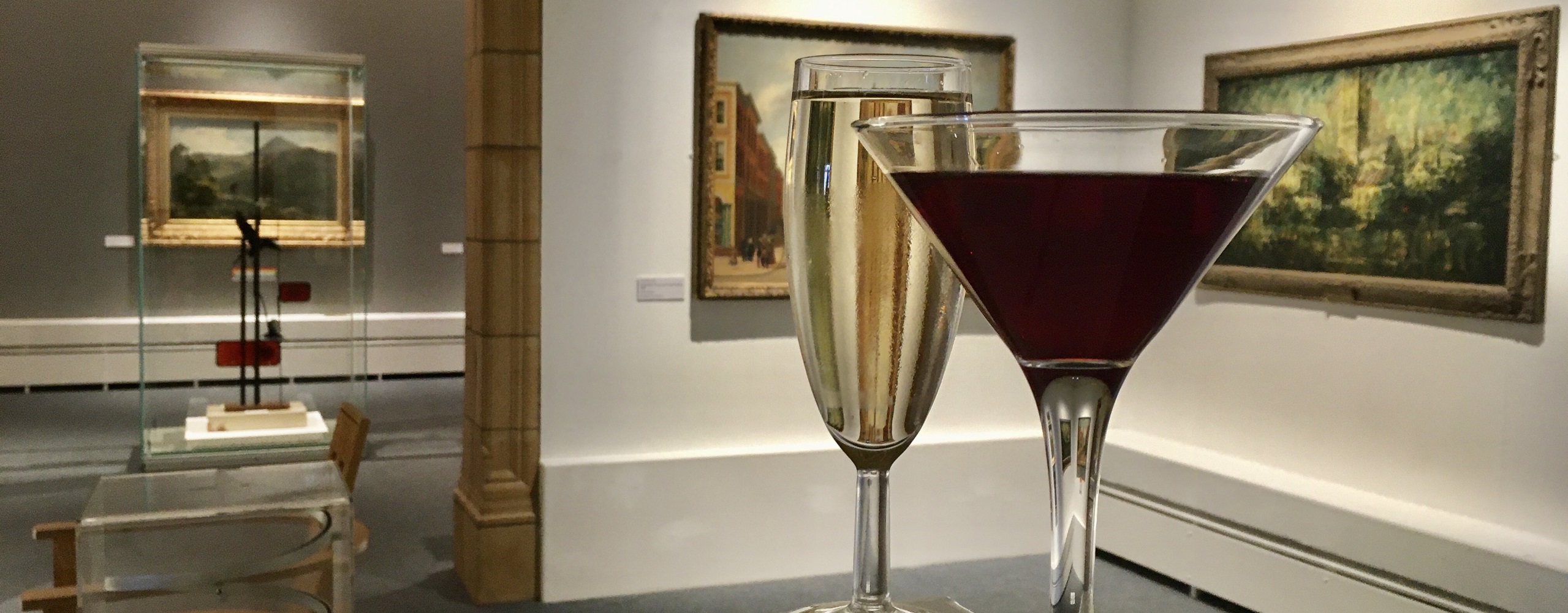 Cocktails in the gallery