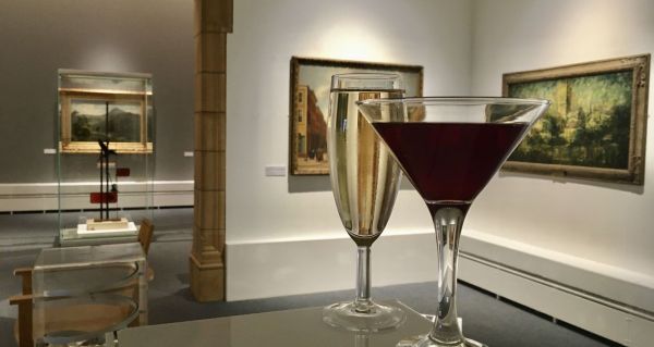 Cocktails in the art gallery