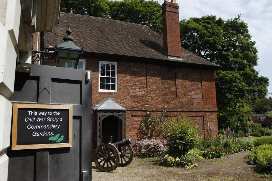 A photo of The Commandery's gardens ready for visitors.