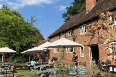 A photo of Commandery Coffee, the cafe by the canal in Worcester.