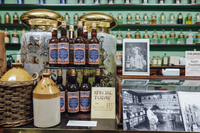 Steward's Chemist Shop at Worcester City Art Gallery and Museum.