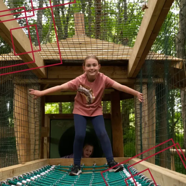 Woodland adventure playground