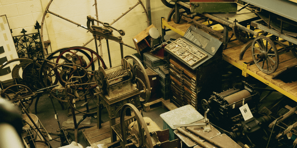 A view from above at the Collections Centre