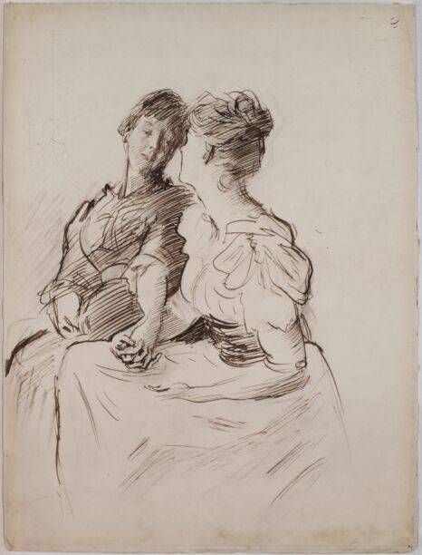 Singer Sargent. Portrait of Mrs Barnard and Miss Williams. Photo by Birmingham Museums Trust