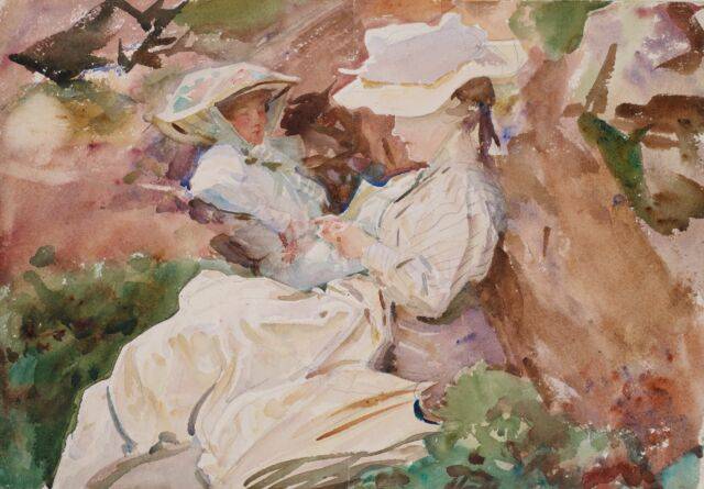 Singer Sargent. Simplon - Mrs Barnard and her Daughter Dorothy. Photo by Birmingham Museums Trust