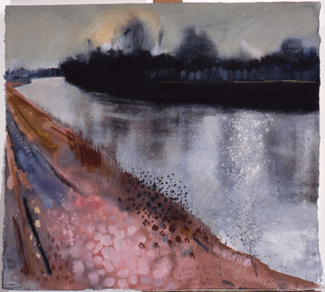 Blackbirds Singing to Me Across the Severn, 2004, Kurt Jackson © the artist.