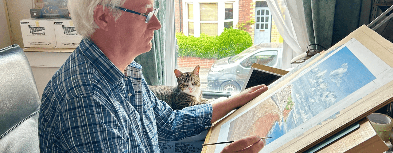 Graham Bleathman & Arthur the Cat
